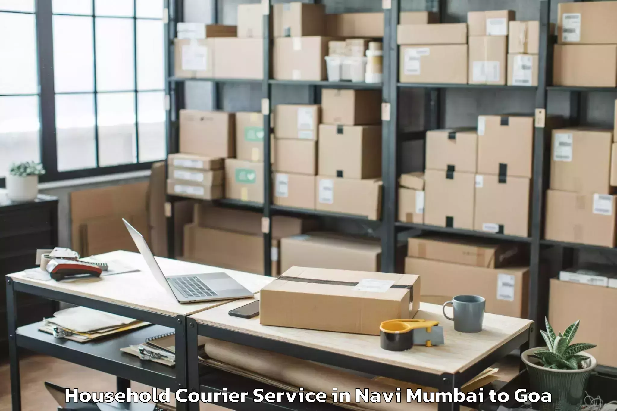 Expert Navi Mumbai to Cortalim Household Courier